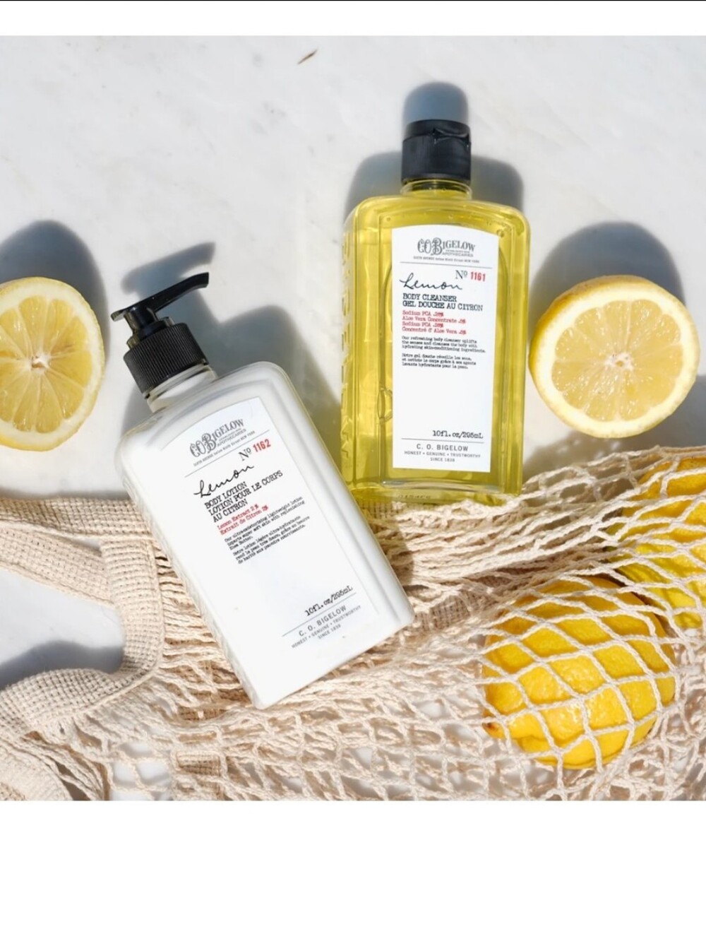 NEW C.O. Bigelow Lemon Body Care Duo Apothecary Box Set Body Lotion + Cleanser - Picture 2 of 16